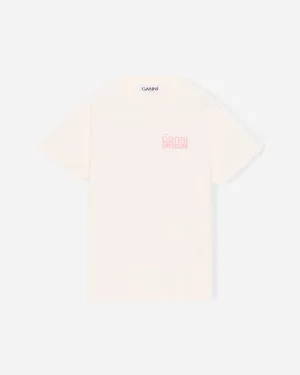 Basic Jersey Nightclub Relaxed T-shirt - Egret