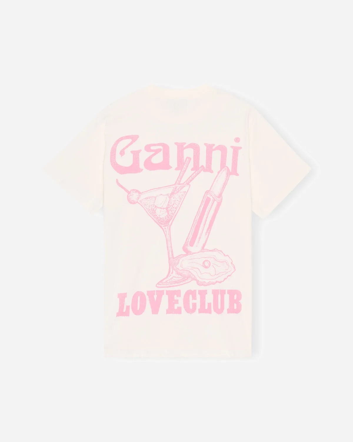 Basic Jersey Nightclub Relaxed T-shirt - Egret