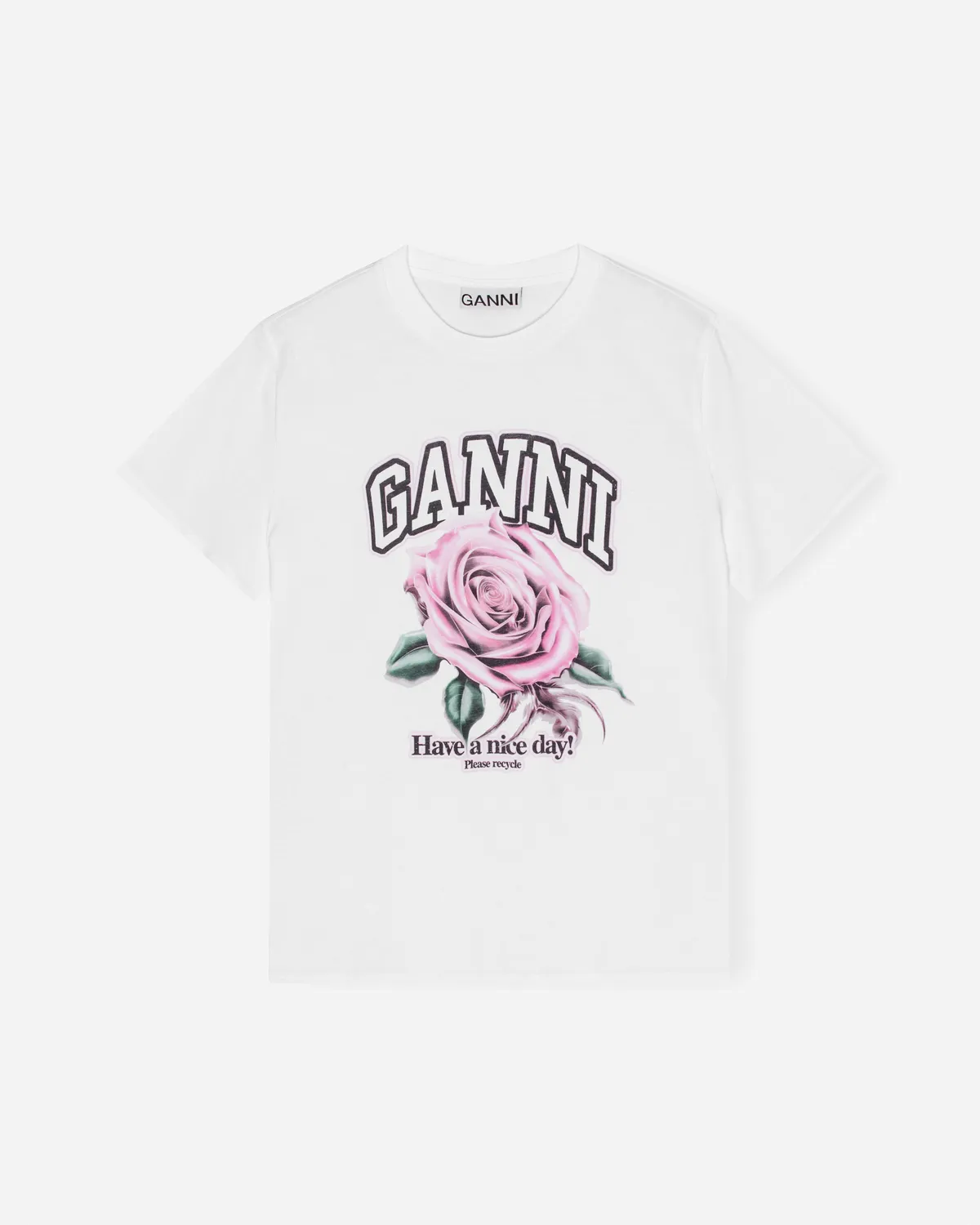 Basic Jersey Rose Relaxed T-shirt - Bright White