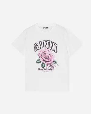Basic Jersey Rose Relaxed T-shirt - Bright White