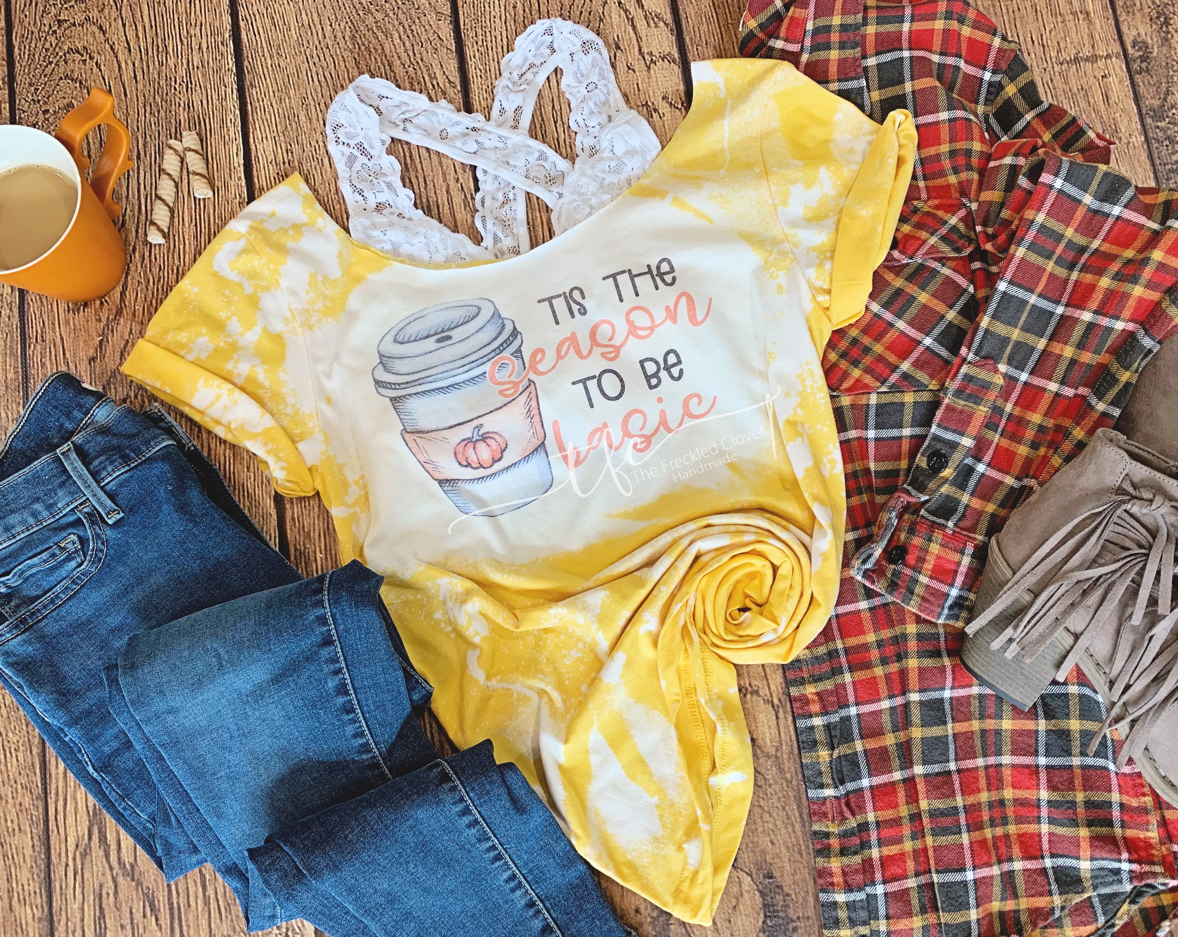 {Basic Lady} distressed tee