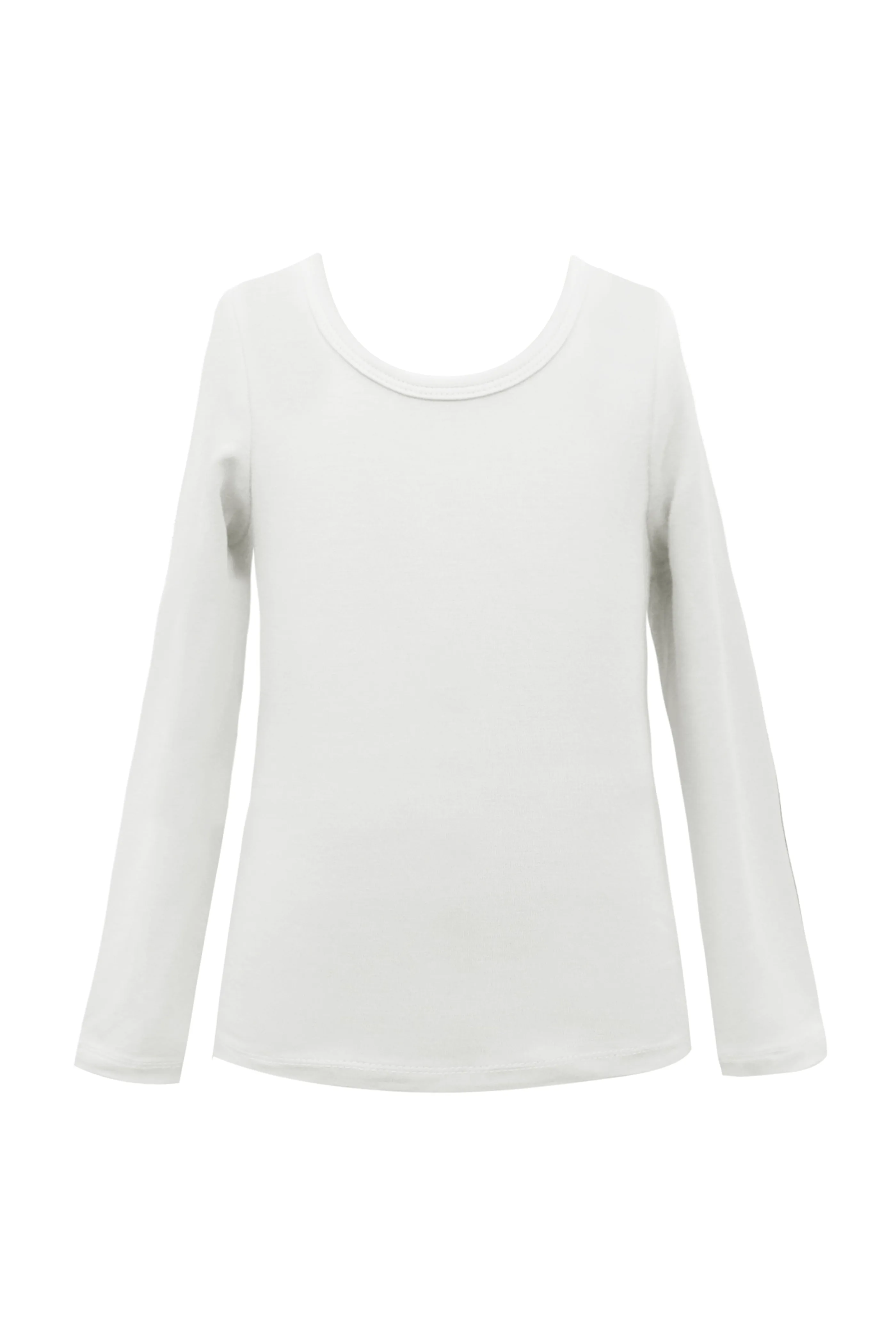 Basic Long Sleeve Top, Ivory