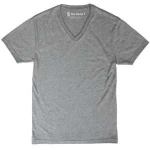 Basic V-Neck - Athletic Grey