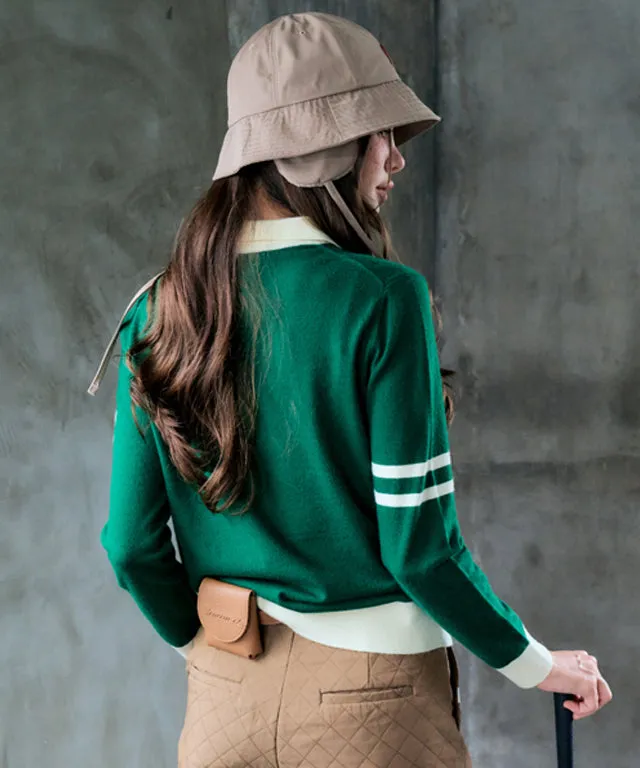 BENECIA 12 Button Collar - Green