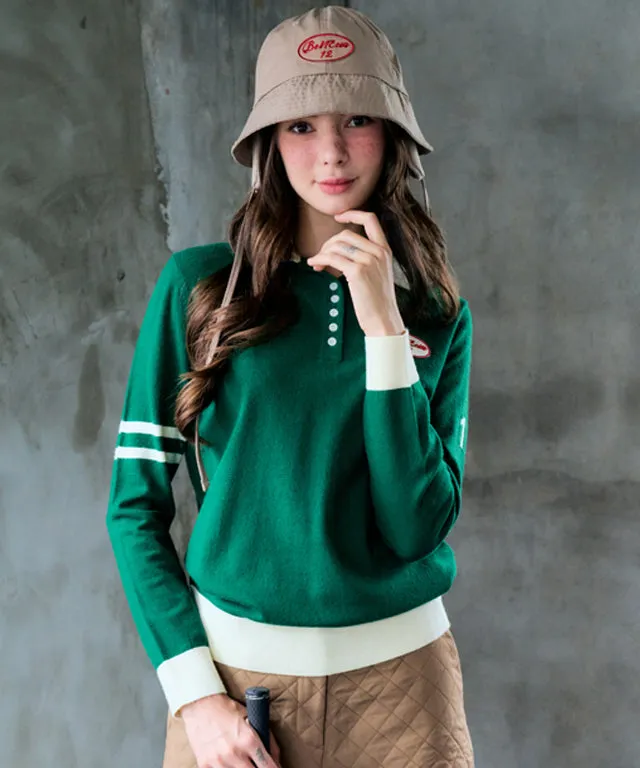 BENECIA 12 Button Collar - Green