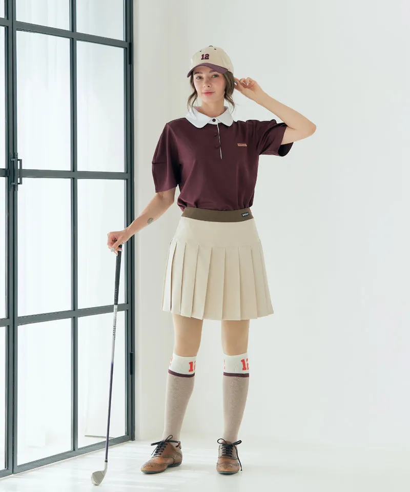 BENECIA 12 Flat Cushion Short Sleeve - Wine