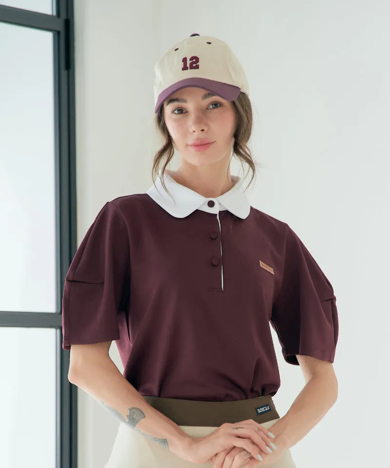 BENECIA 12 Flat Cushion Short Sleeve - Wine