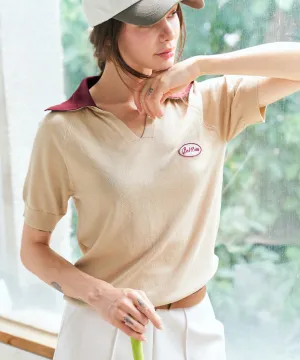 BENECIA 12 Frill Collar - Burgundy