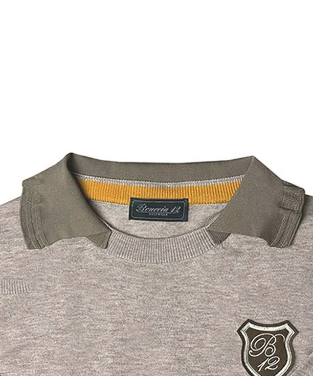 BENECIA 12 Ria Collar Knit- Beige