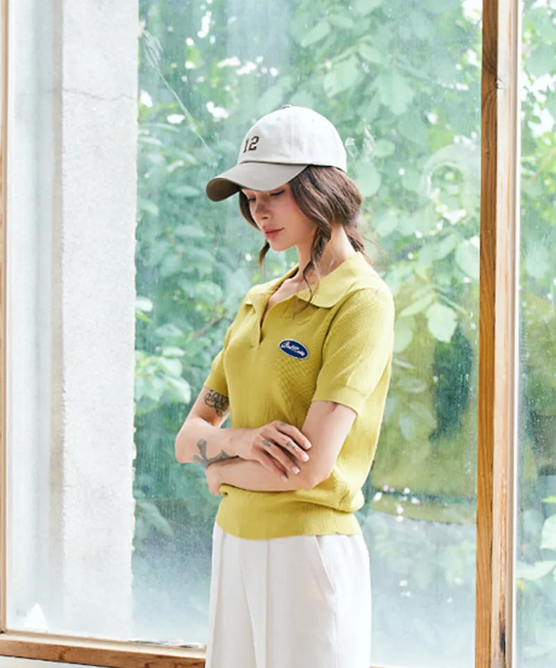 BENECIA 12 Waffle Short Sleeve - Mustard