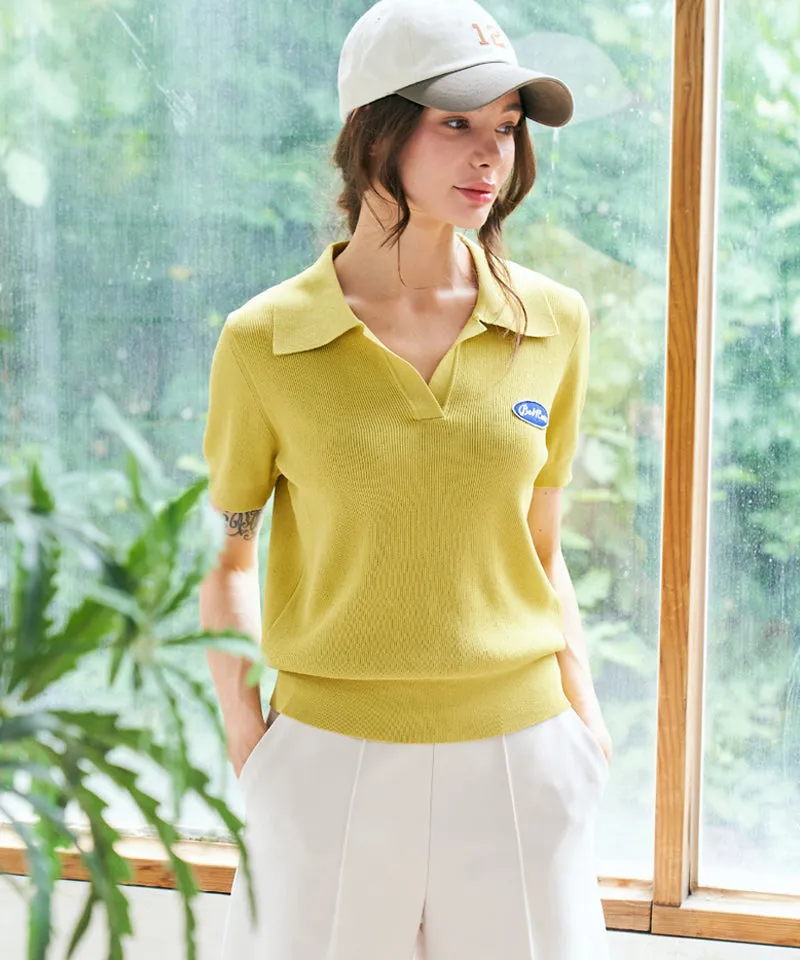 BENECIA 12 Waffle Short Sleeve - Mustard