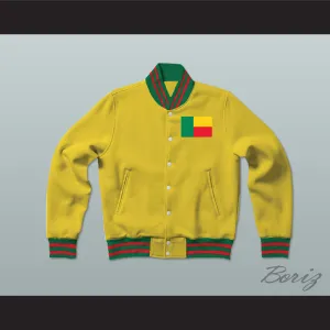 Benin Varsity Letterman Jacket-Style Sweatshirt