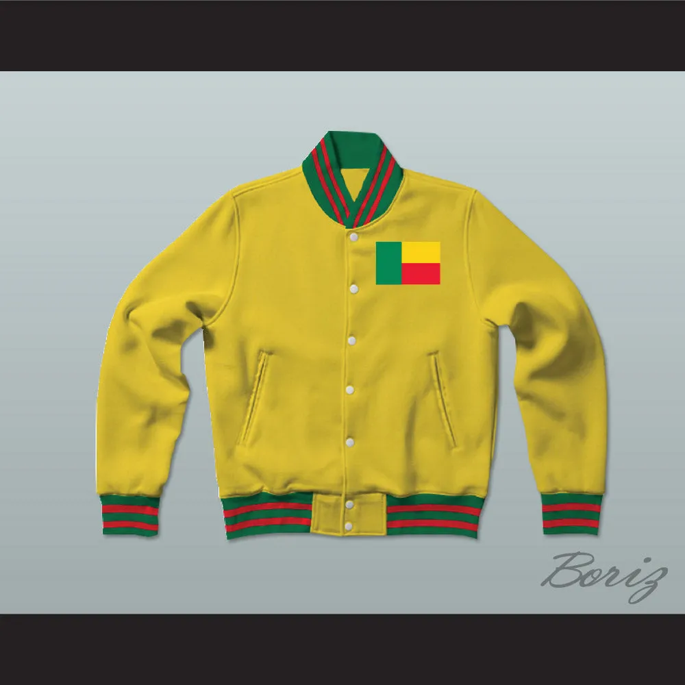 Benin Varsity Letterman Jacket-Style Sweatshirt