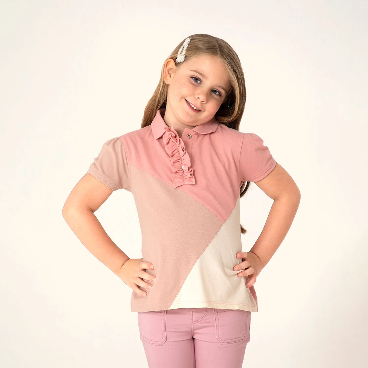 Berry Polo Top