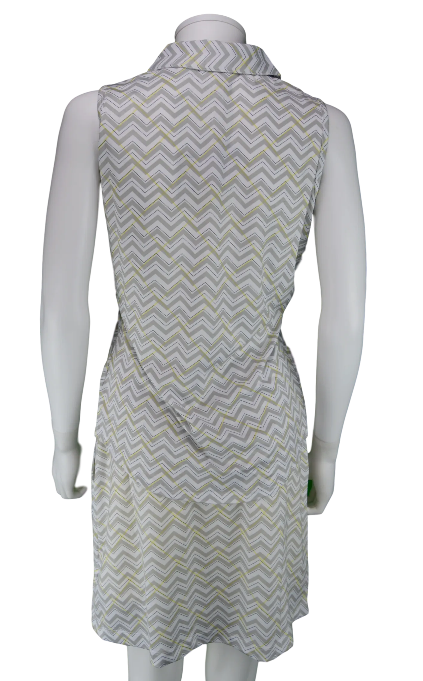 Bette & Court Trace Slvs. Print Polo - Platinum Print | SPF 50