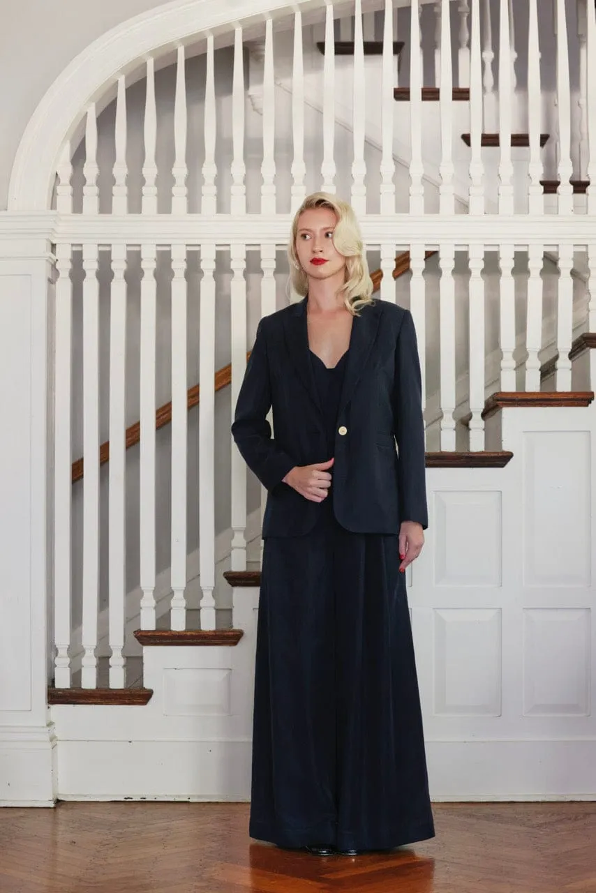 Bianca Jacket in Cupro Linen Blend