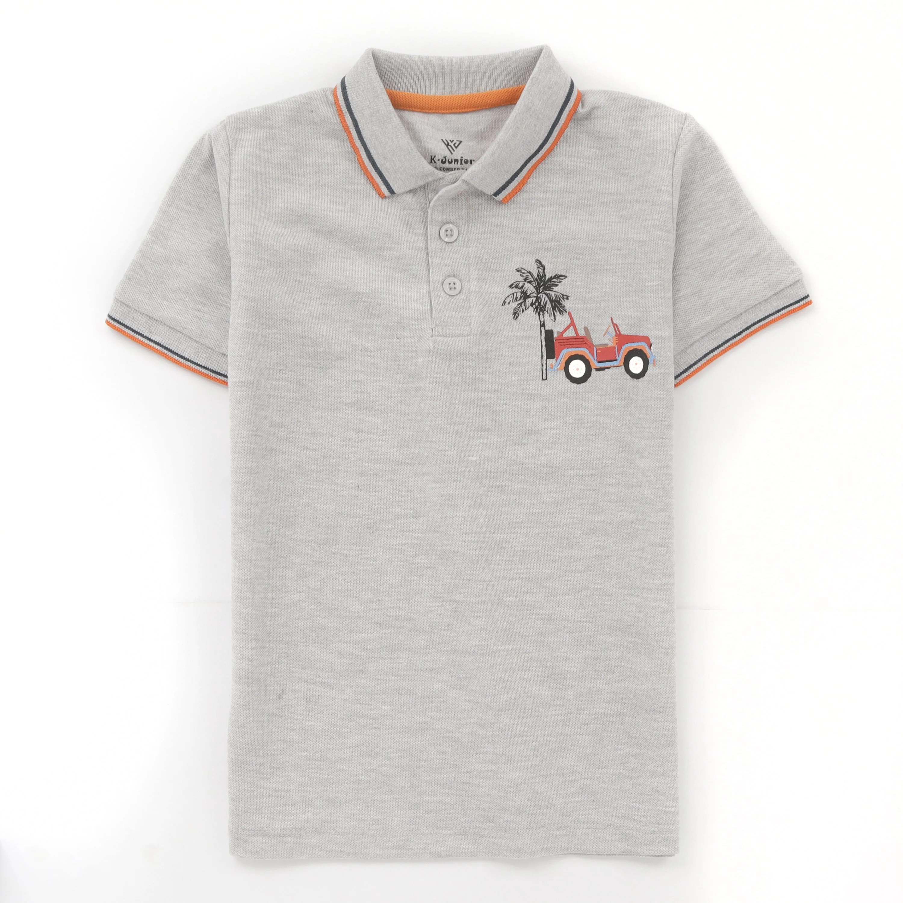 Boys Half Sleeves Polo T-Shirt (Car)