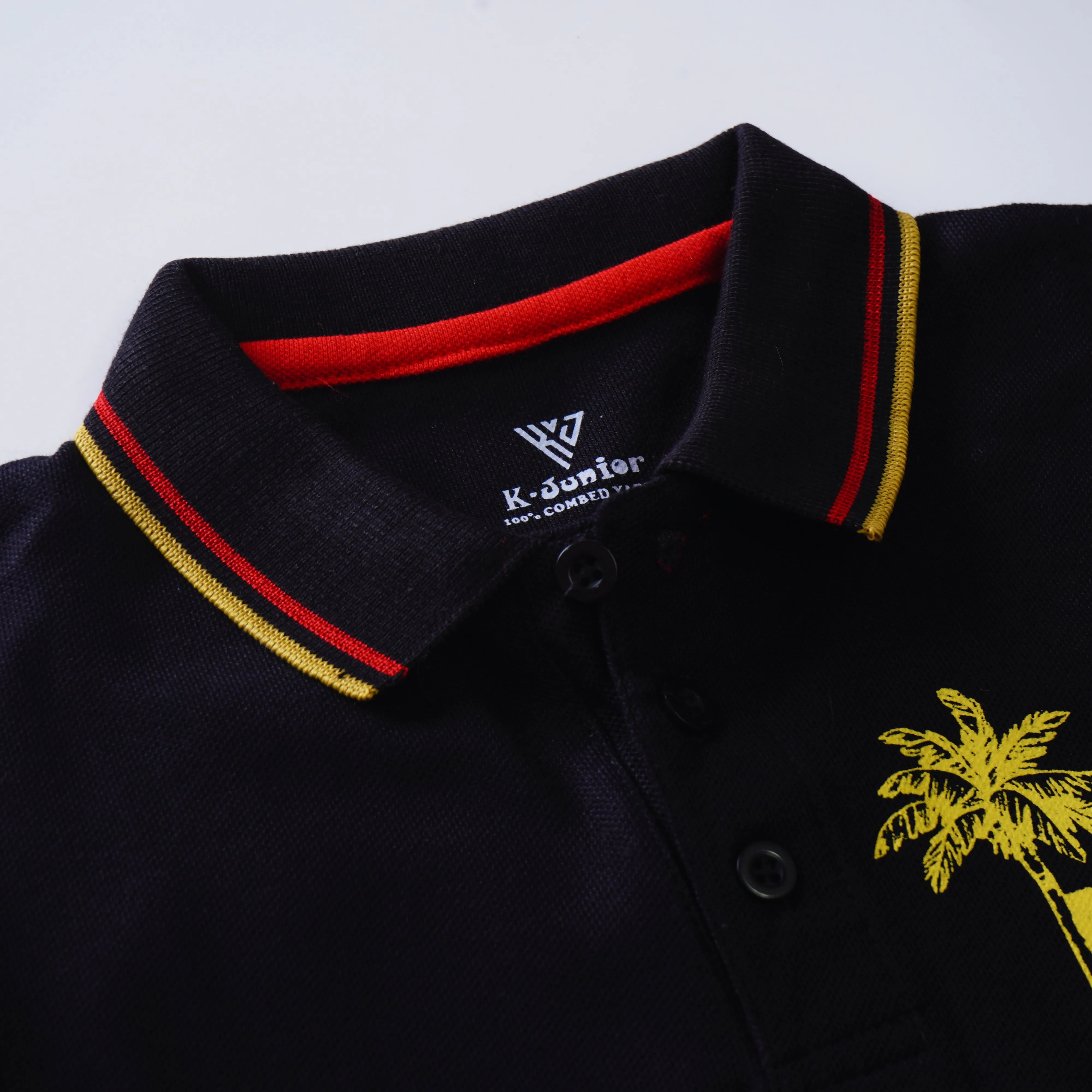 Boys Half Sleeves Polo T-Shirt (Car)