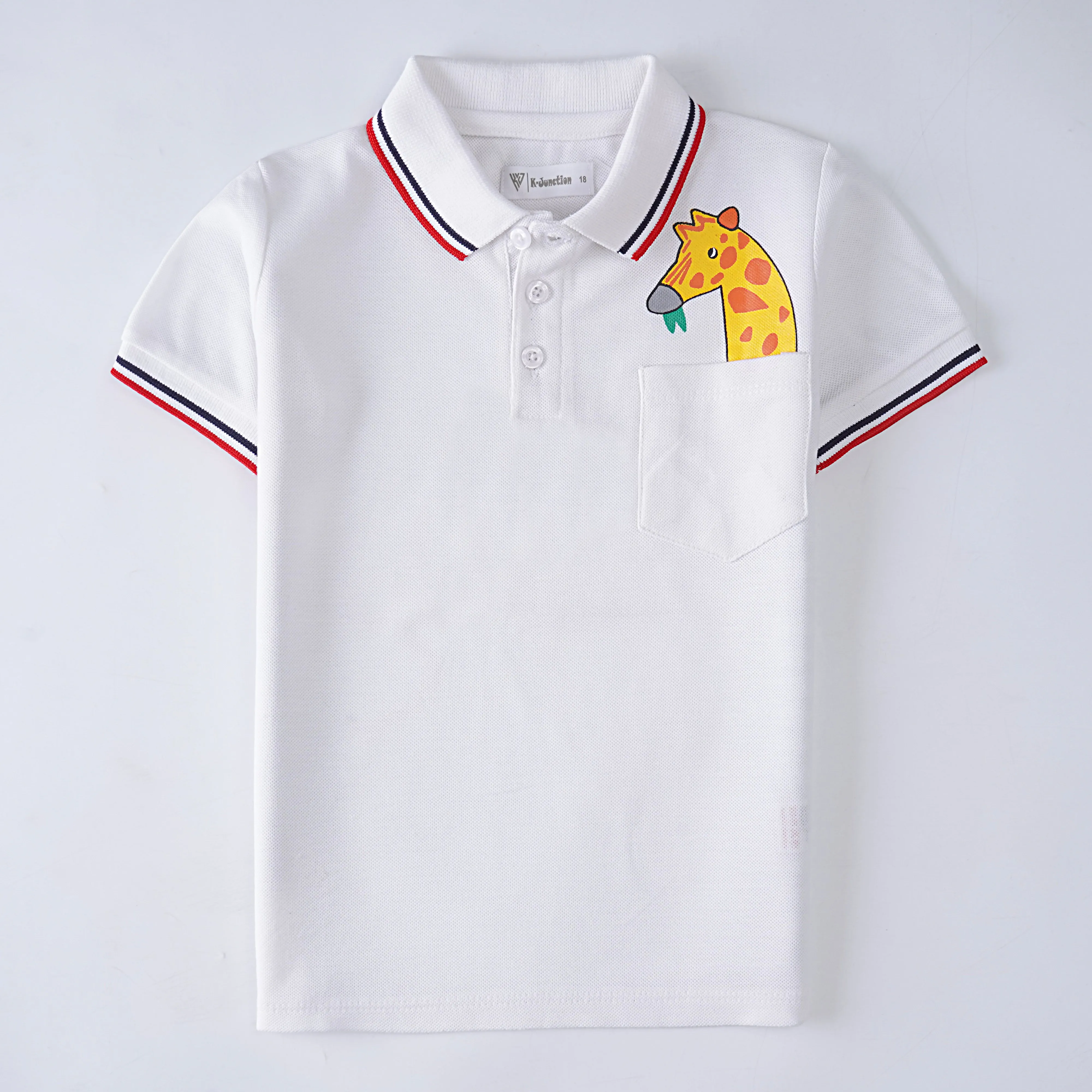 Boys Half Sleeves Polo T-Shirt (Girraffe)