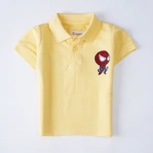 Boys Half Sleeves Polo T-Shirt (Spider)