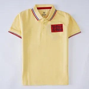Boys Half Sleeves Polo T-Shirt(Beep)