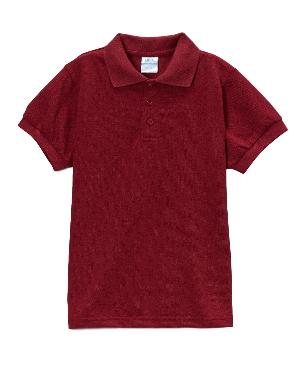 Boys Uniform Polo Shirt White 5-18