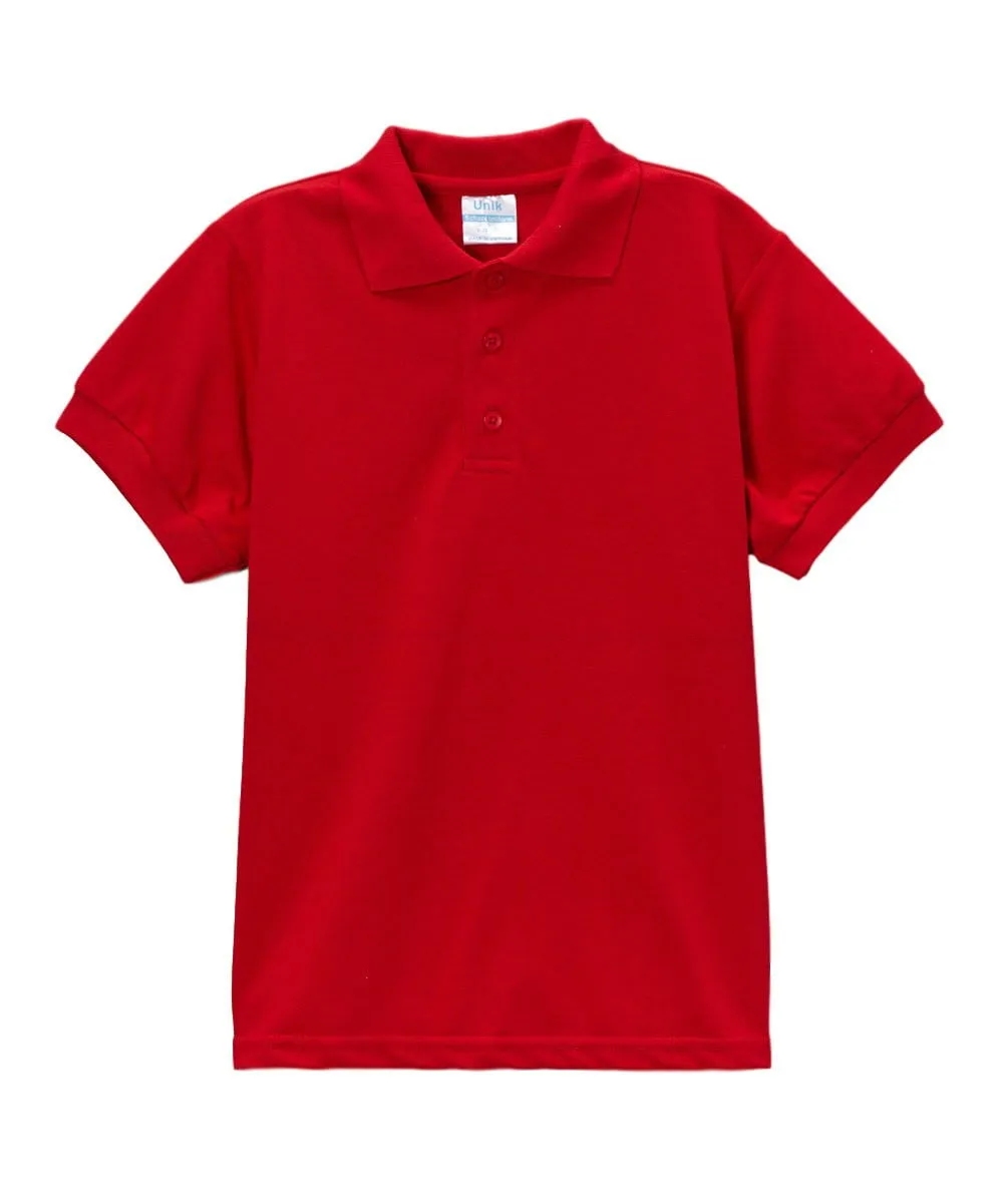 Boys Uniform Polo Shirt White 5-18