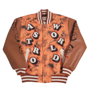 BRAND X ASTRO WORLD YOUTH VARSITY JACKET (BROWN)