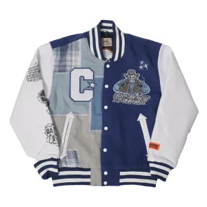 BRAND X DALLAS MOST WANTED YOUTH VARSITY JACKET (NAVY)