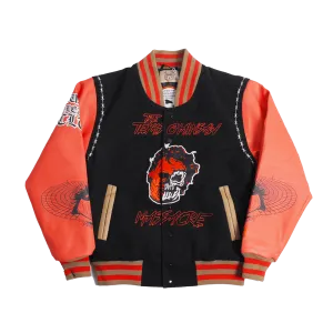 BRAND X TEXAS CHAINSAW MASSACRE YOUTH VARSITY JACKET (BLACK)