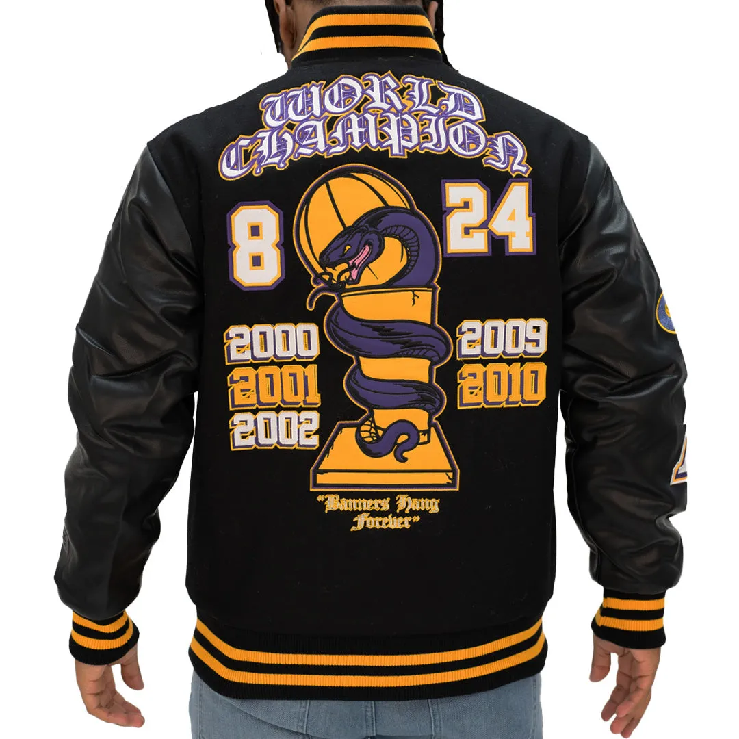 BRAND X WORLD CHAMPION KOBE VARSITY JACKET (BLACK)