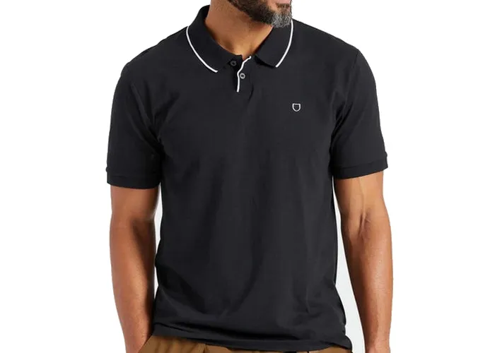 Brixton Proper Short Sleeve Polo Black