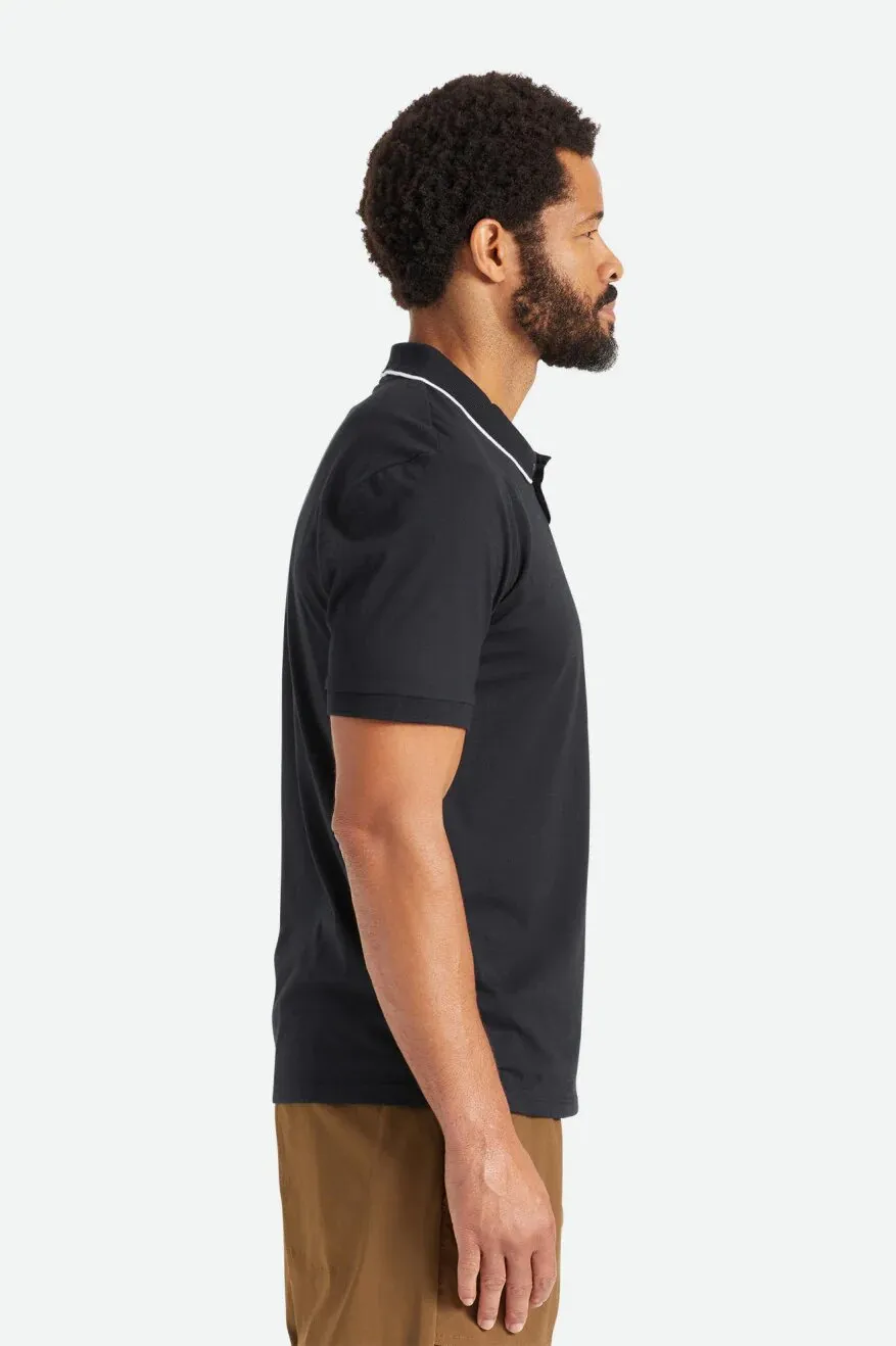 Brixton Proper Short Sleeve Polo Black