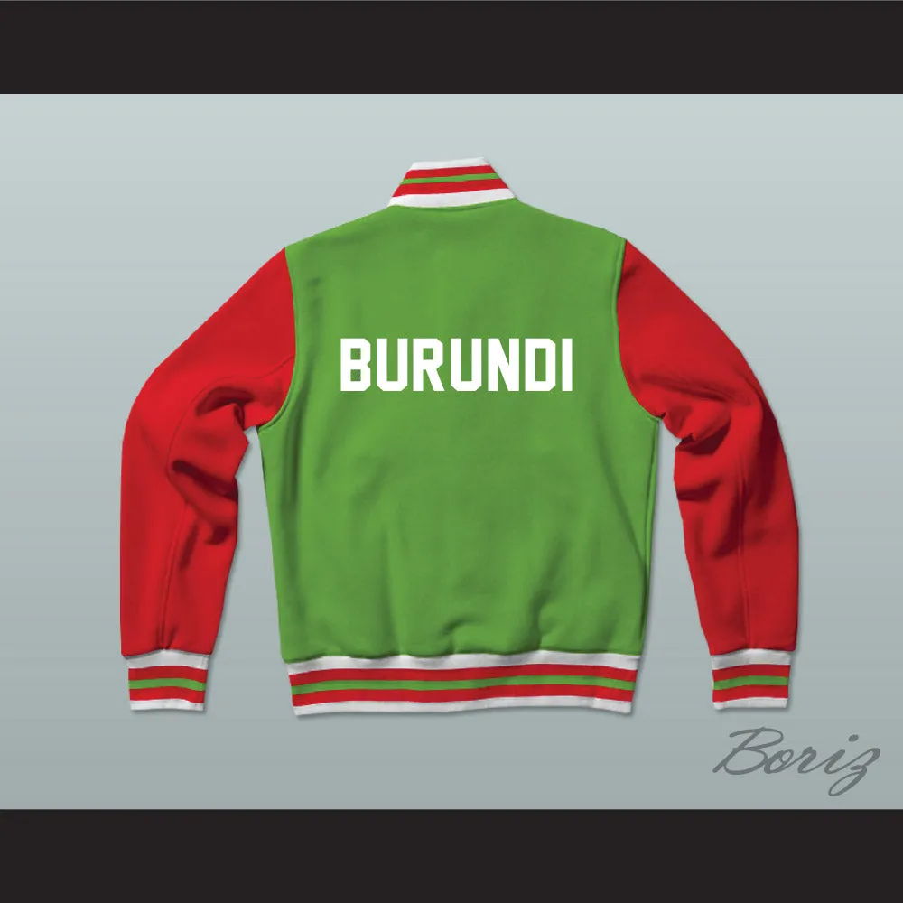 Burundi Varsity Letterman Jacket-Style Sweatshirt