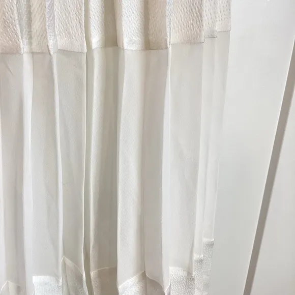 Caballero Mia Pleated Mesh Panel Skirt Anthropologie