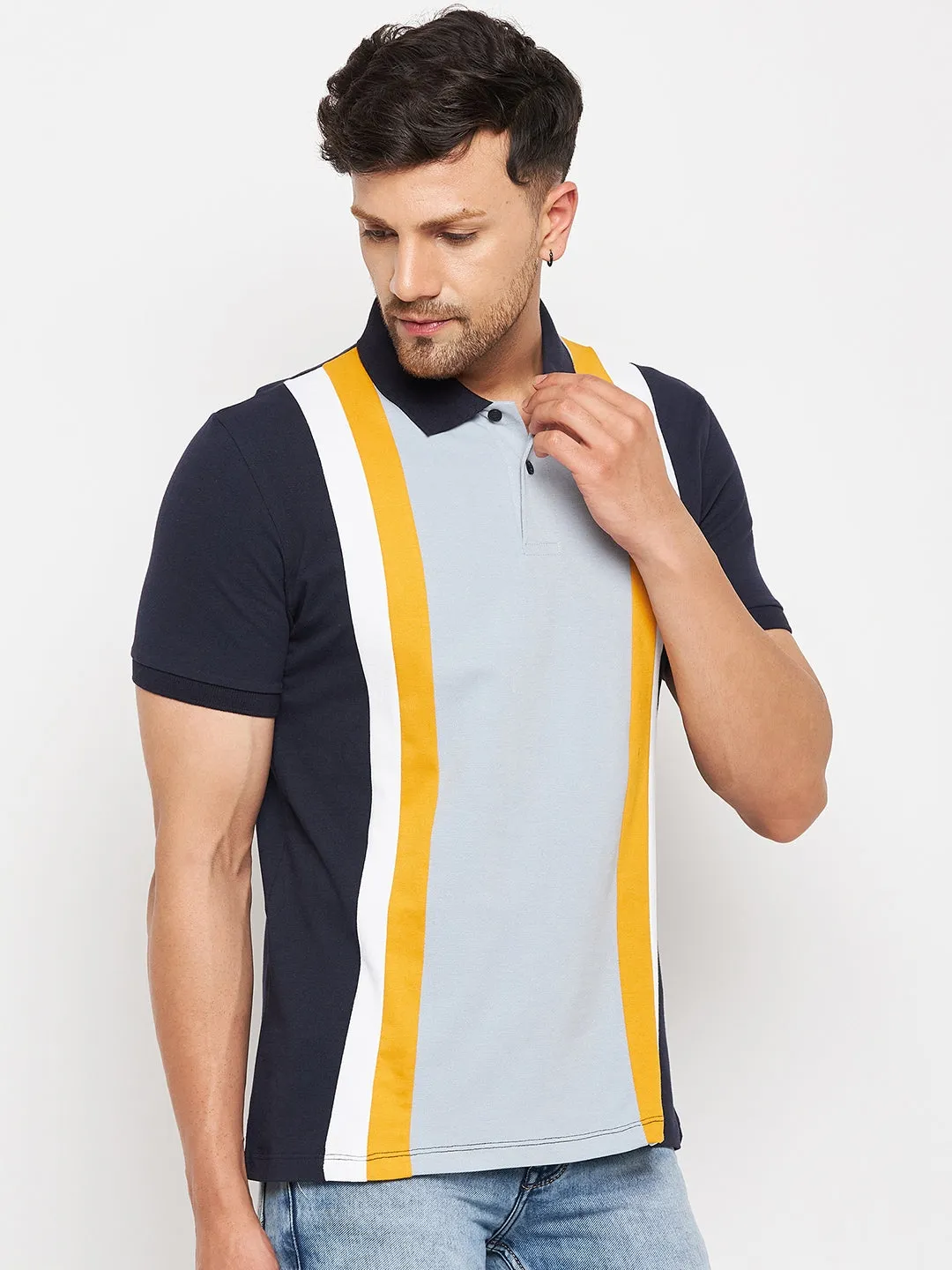 Camla Navy T- Shirt For Men