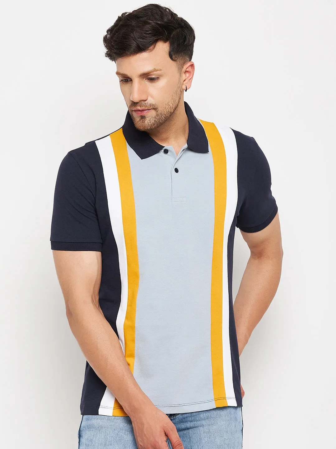 Camla Navy T- Shirt For Men