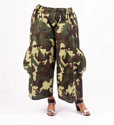 Camouflage Wide Leg Pant