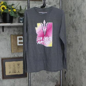 Captivating Womens Long Sleeve Arizona State Sun Devil Nation T-Shirt WR51