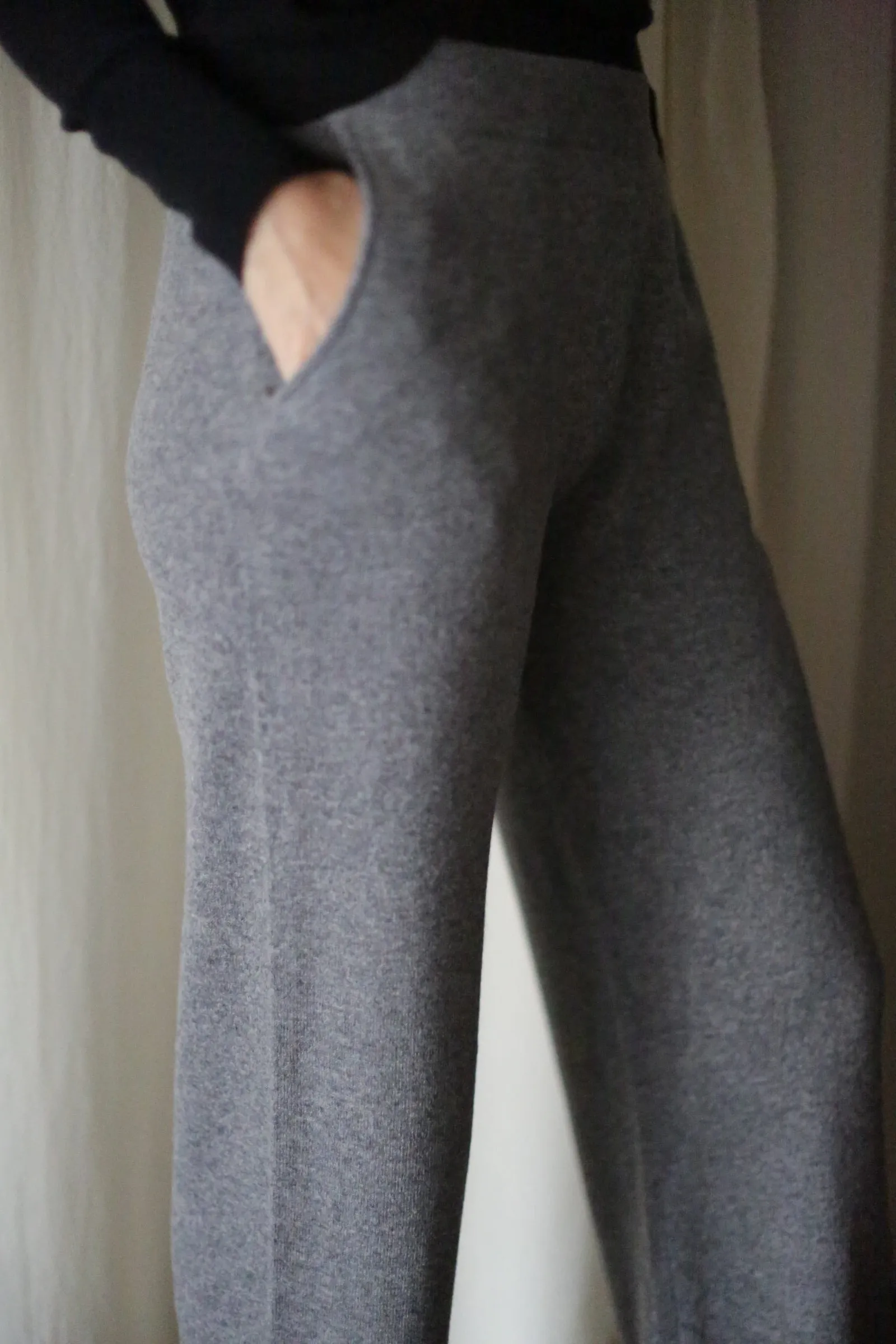 Cashmere Wide Leg Pant