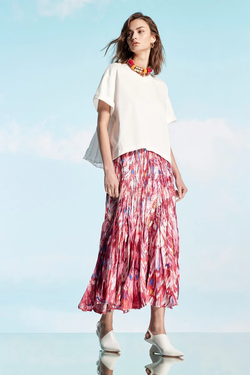 Cassin's Wrinkle Pleated Skirt
