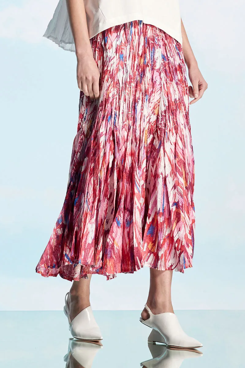 Cassin's Wrinkle Pleated Skirt