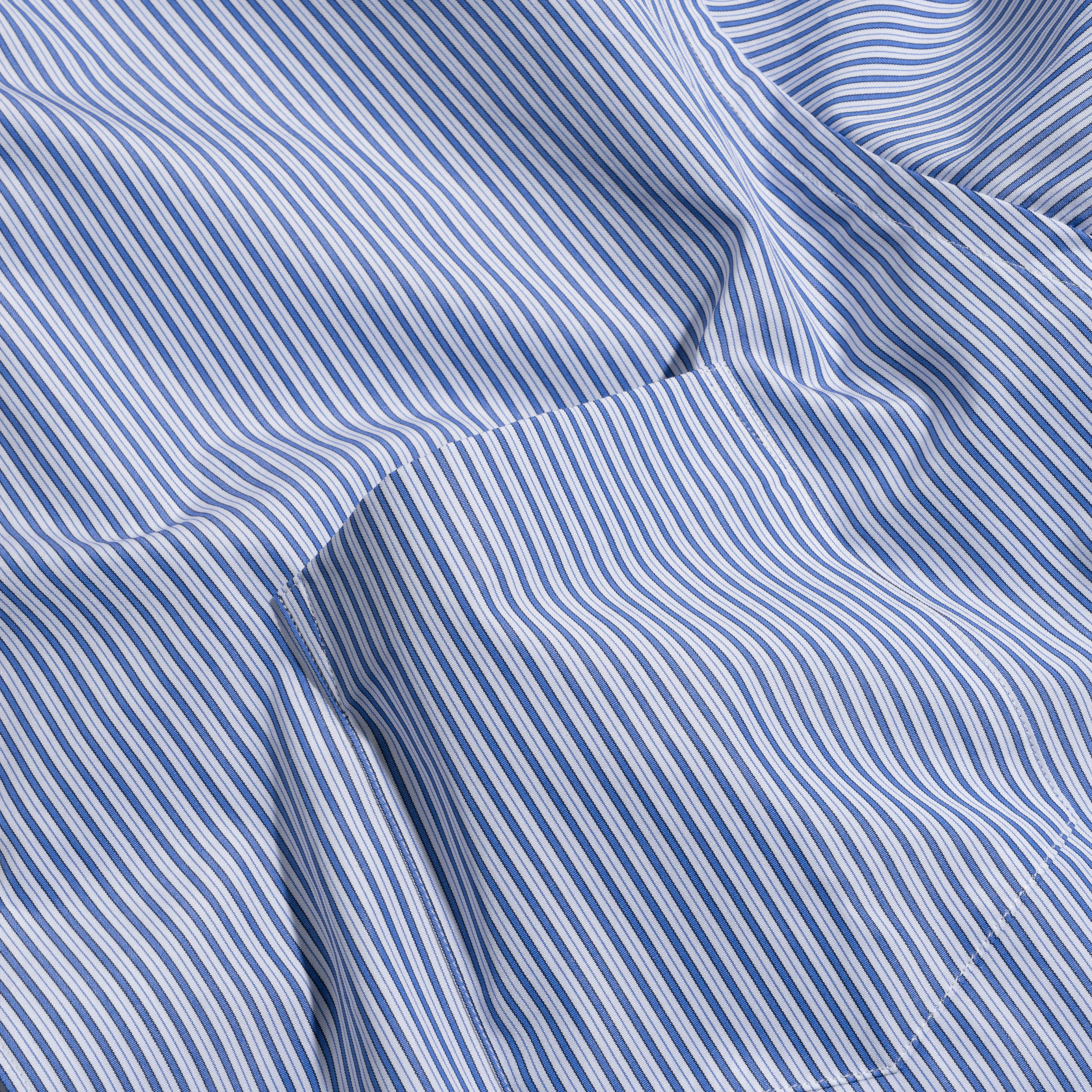 CdGH Striped Button-Up Shirt Blue HO-B007-051
