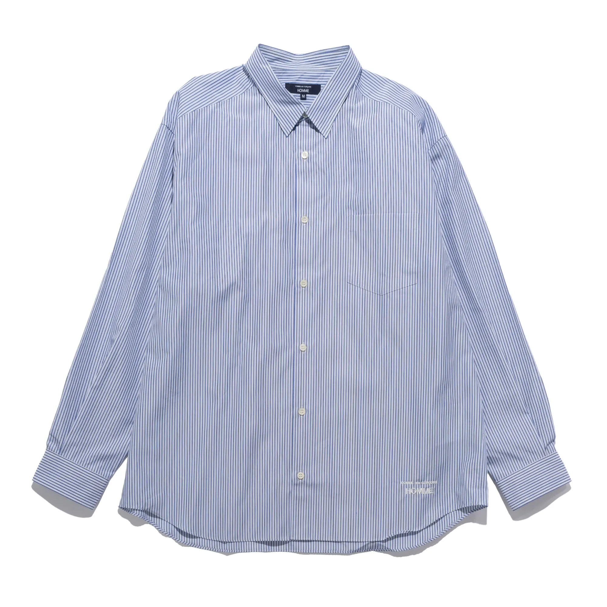 CdGH Striped Button-Up Shirt Blue HO-B007-051