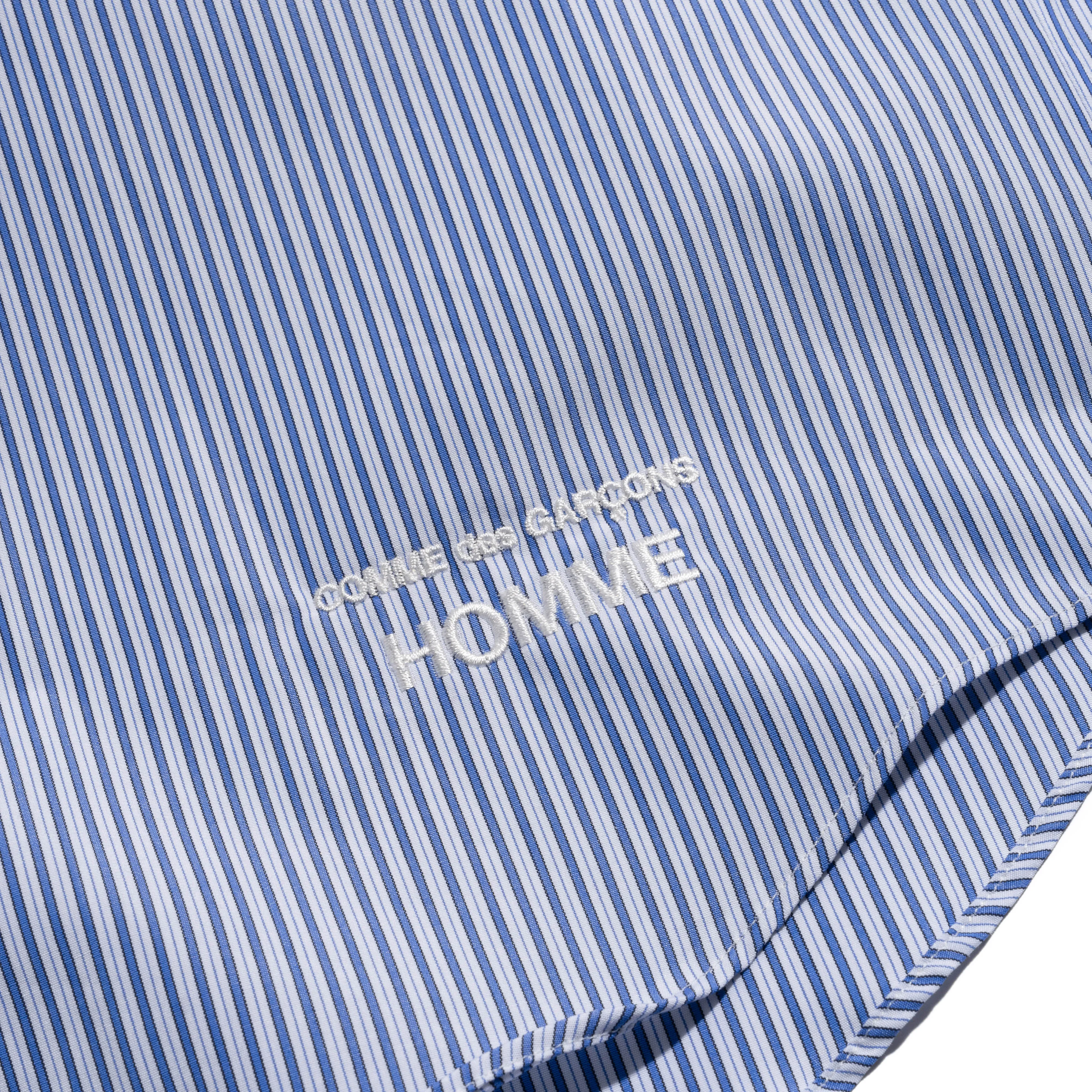 CdGH Striped Button-Up Shirt Blue HO-B007-051