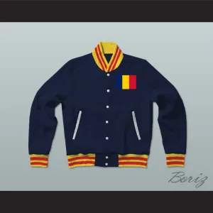 Chad Varsity Letterman Jacket-Style Sweatshirt