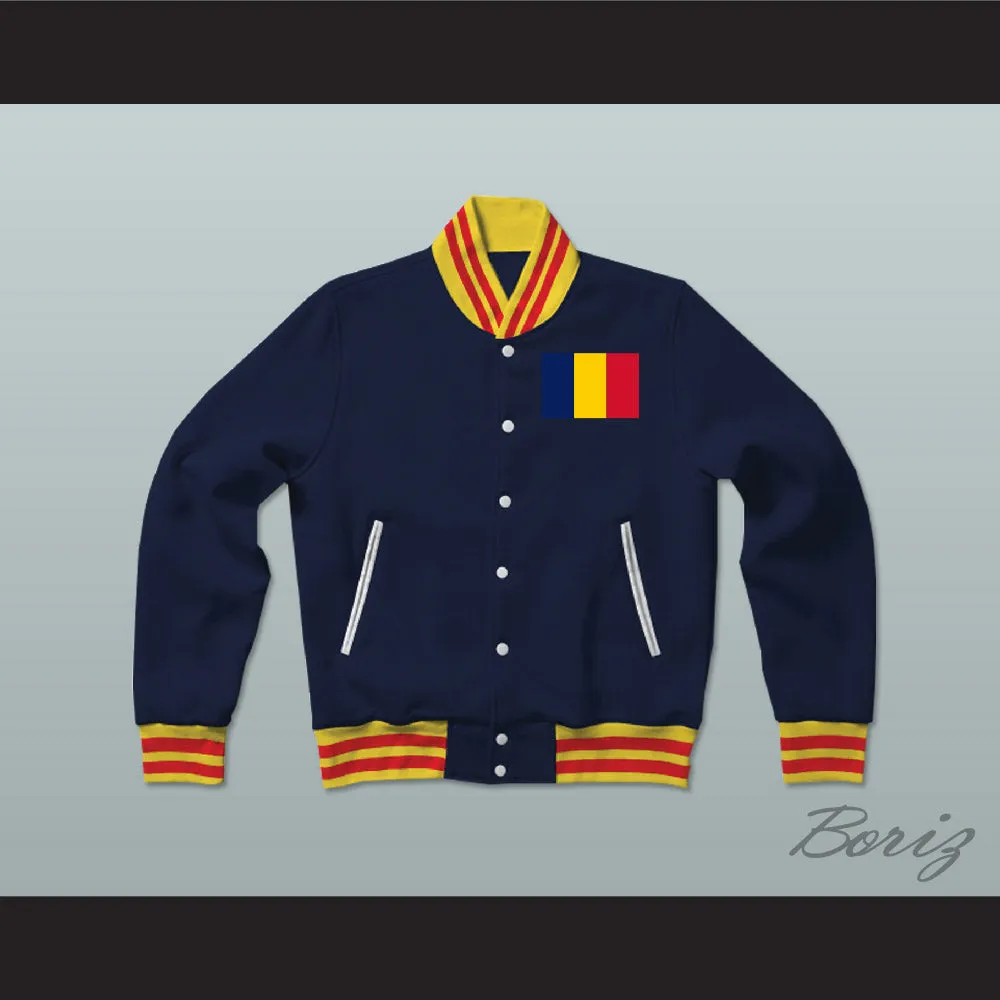 Chad Varsity Letterman Jacket-Style Sweatshirt