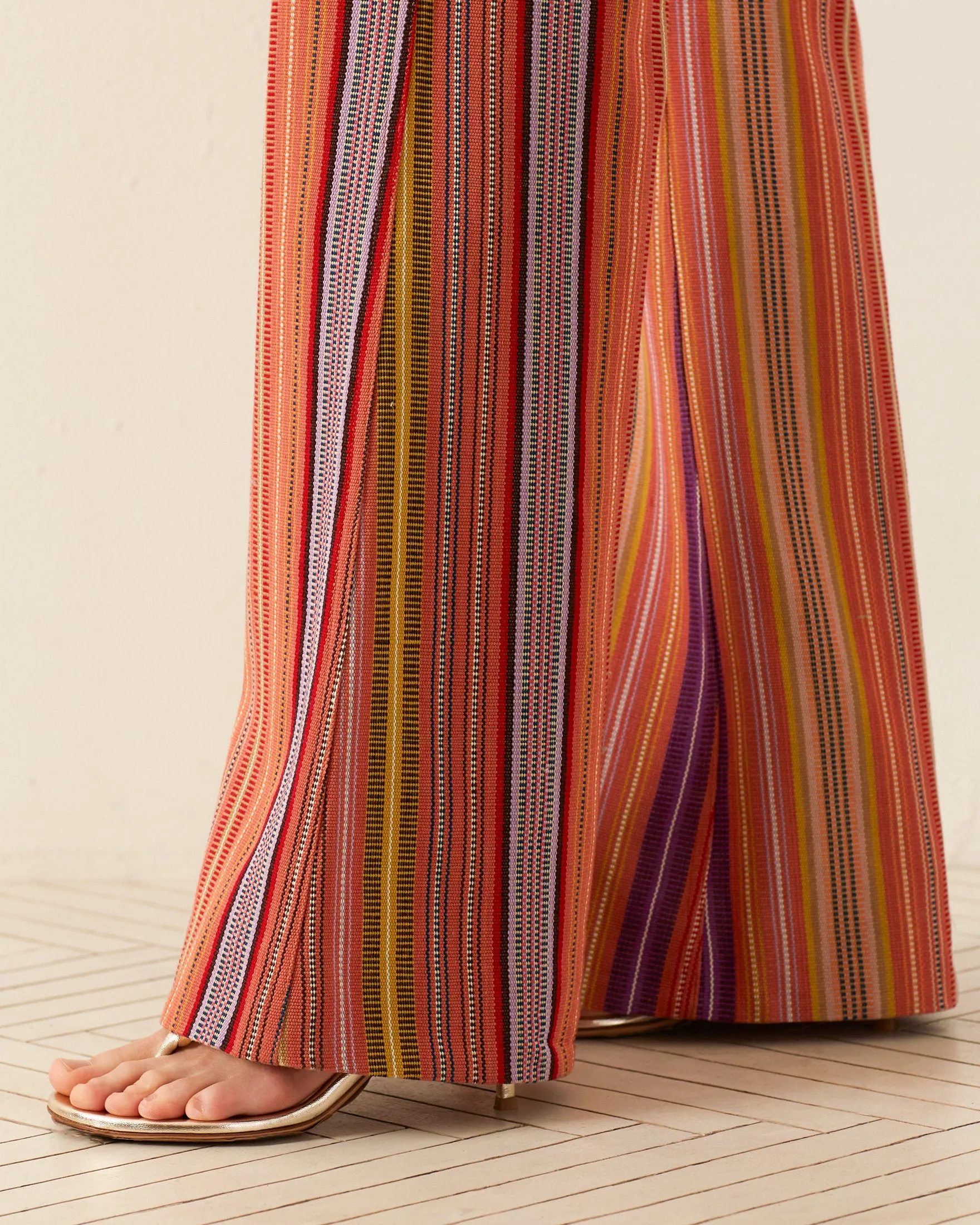 Charlie Melon Stripe Ikat Pant