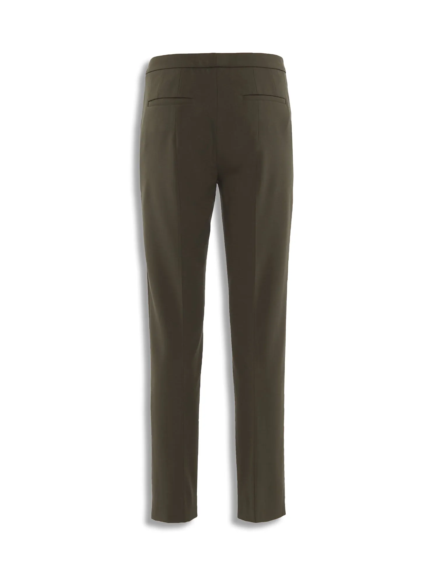 CHARLOTTE Stretch Crepe Pant Army Green