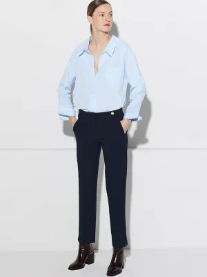 CHARLOTTE Stretch Crepe Pant Navy